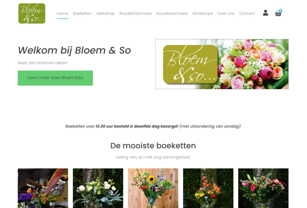 Bloem&So — webshop en lokale zichtbaarheid