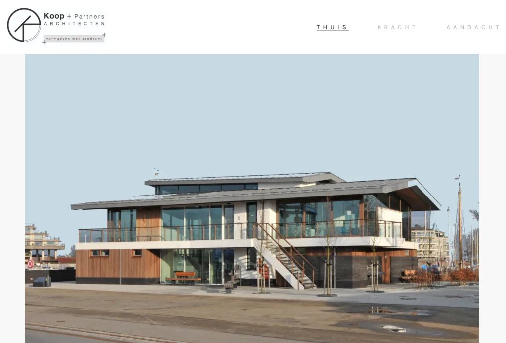 KP — zakelijke website met duidelijke structuur